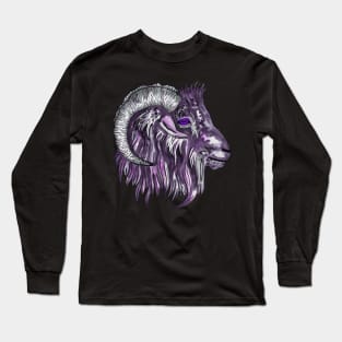 Occult goat chinese zodiac sign Long Sleeve T-Shirt